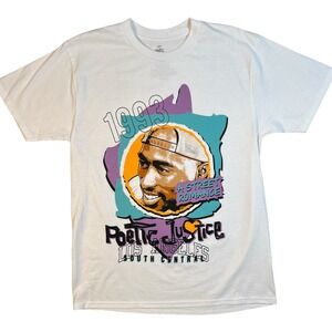 Tupac Shakur T-Shirt (M) 1993 Poetic Justice LA South Central